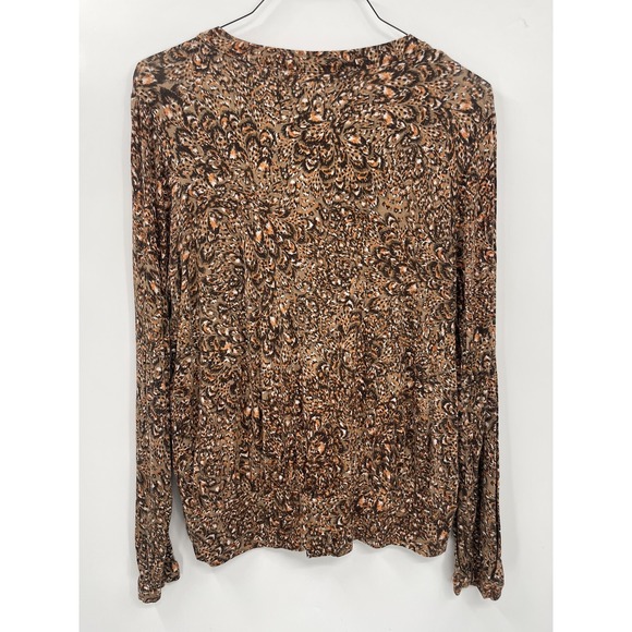 Evan Picone Woman's Long Sleeve Blouse Top sz XL - Picture 5 of 6